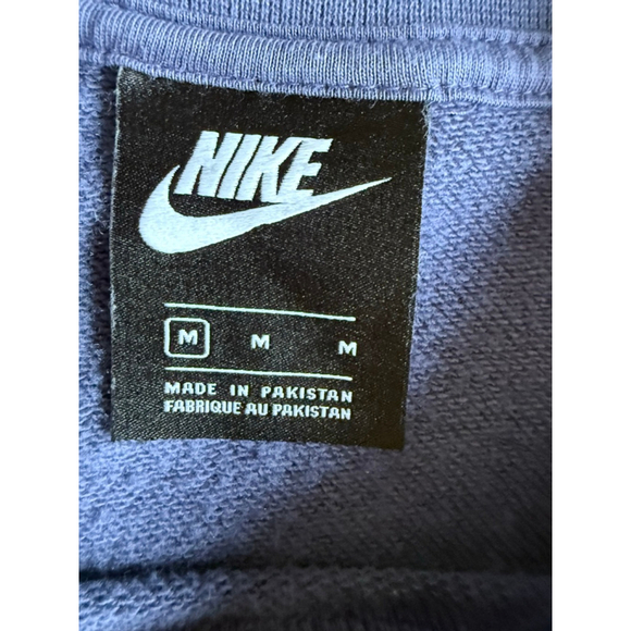 Nike Lace-Up Side Cropped Sweatshirt Purple Medium - Picture 5 of 5